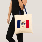 Vlag van Iowa Tote Bag (Voorkant (product))