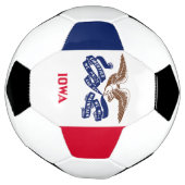 Vlag van Iowa Voetbal (Gedraaid)