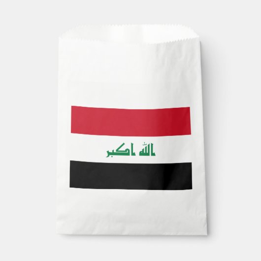 Vlag van Irak Bedankzakje (Voorkant)