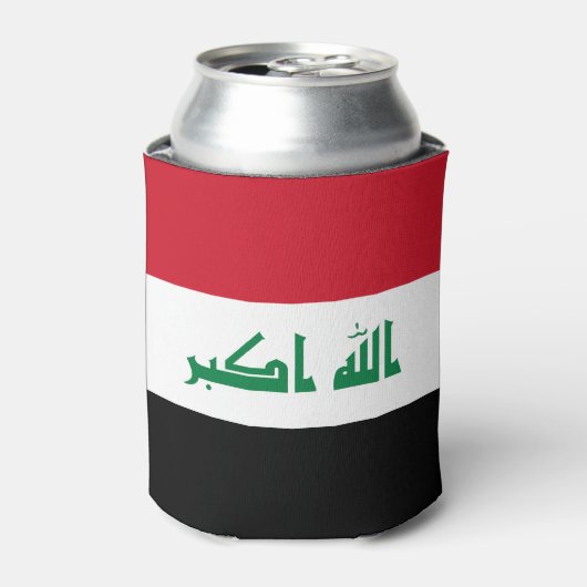 Vlag van Irak Blikjeskoeler (Blikje Voorkant)