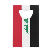 Vlag van Irak Creditkaart Flessenopener (Voorkant)
