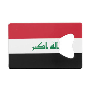 Vlag van Irak Creditkaart Flessenopener