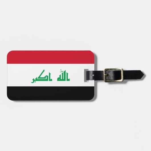 Vlag van Irak - Easy ID Personal Bagagelabel (Voorkant horizontaal)