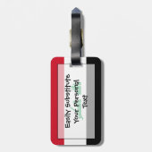 Vlag van Irak - Easy ID Personal Bagagelabel (Achterkant verticaal)