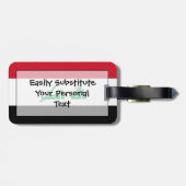 Vlag van Irak - Easy ID Personal Bagagelabel (Achterkant horizontaal)