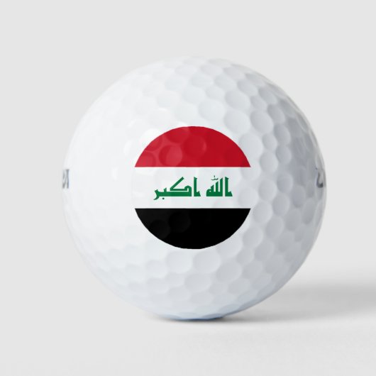 Vlag van Irak Golfballen (Voorkant)
