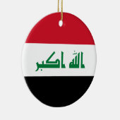 Vlag van Irak Keramisch Ornament (Rechts)