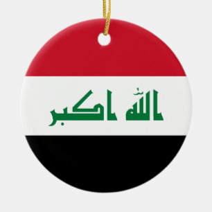 Vlag van Irak Keramisch Ornament