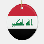 Vlag van Irak Keramisch Ornament (Links)