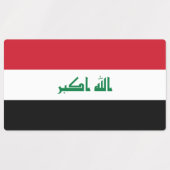 Vlag van Irak Labels (Design 1)