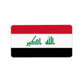 Vlag van Irak Labels (Voorkant)