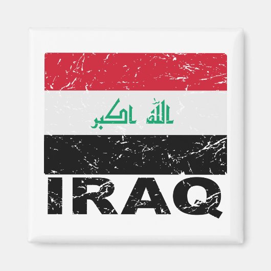  vlag van Irak Magneet (Voorkant)