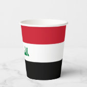 Vlag van Irak Papieren Bekers (Achterkant)
