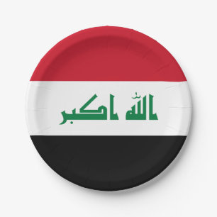 Vlag van Irak Papieren Bordje