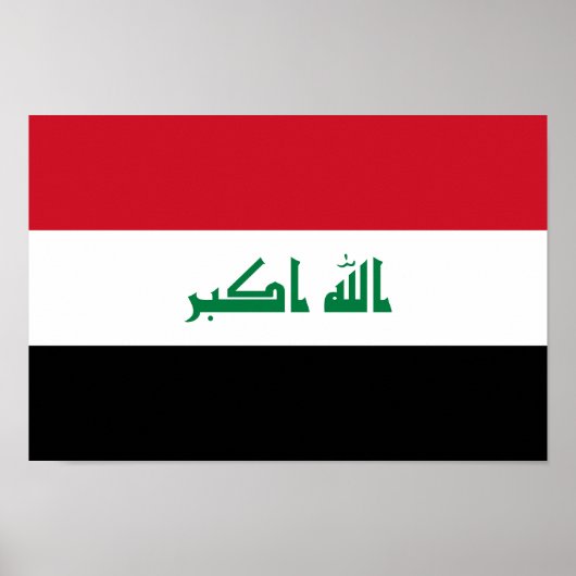 Vlag van Irak Poster (Voorkant)