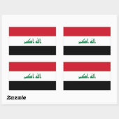 Vlag van Irak Rechthoekige Sticker (Vel)
