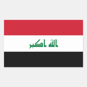 Vlag van Irak Rechthoekige Sticker