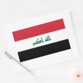 Vlag van Irak Rechthoekige Sticker (Envelop)