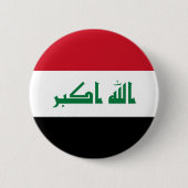 Vlag van Irak Ronde Button 5,7 Cm (Voorkant)