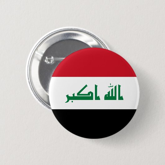 Vlag van Irak Ronde Button 5,7 Cm (Voorkant /achterkant)