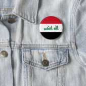 Vlag van Irak Ronde Button 5,7 Cm (In situ)