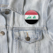 Vlag van Irak Ronde Button 5,7 Cm (In situ)
