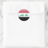 Vlag van Irak Ronde Sticker (Tas)