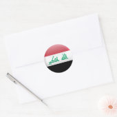Vlag van Irak Ronde Sticker (Envelop)
