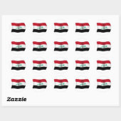 Vlag van Irak Ronde Sticker (Vel)