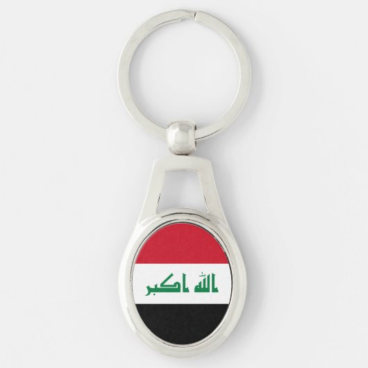 Vlag van Irak Sleutelhanger (Voorkant)