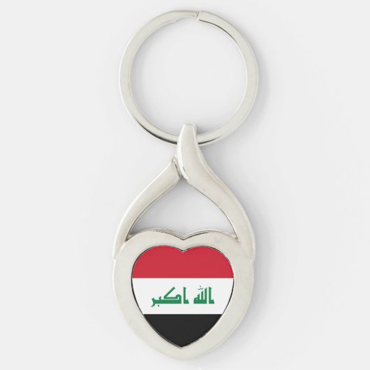 Vlag van Irak Sleutelhanger (Voorkant)