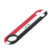 Vlag van Irak Speed Flessenopener (Voorkant Gekanteld)