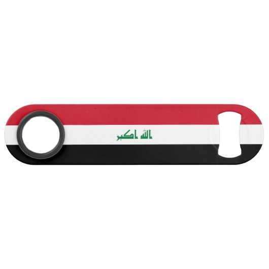 Vlag van Irak Speed Flessenopener (Voorkant (Horizontaal))