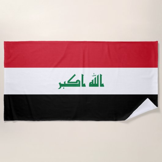 Vlag van Irak Strandlaken (Voorkant)