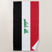 Vlag van Irak Strandlaken (Voorkant)