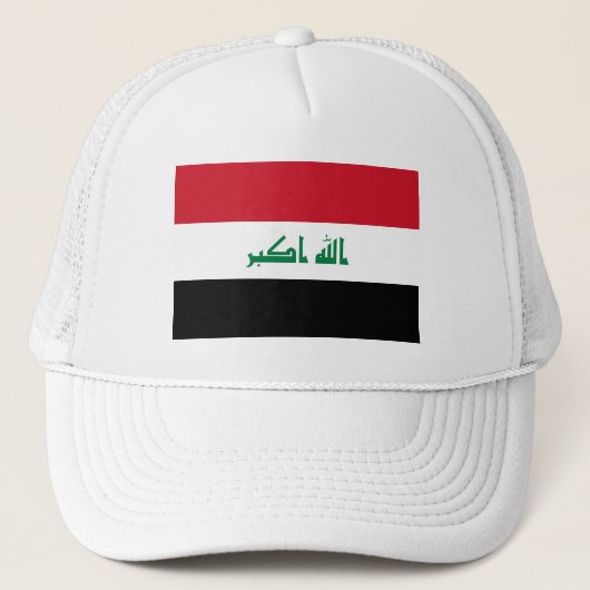 Vlag van Irak Trucker Pet (Voorkant)