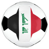 Vlag van Irak Voetbal (Gedraaid)