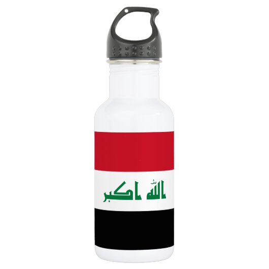 Vlag van Irak Waterfles (Voorkant)