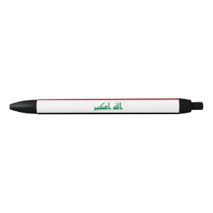 Vlag van Irak Zwarte Inkt Pen
