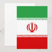 Vlag van Iran (Voorkant / Achterkant)
