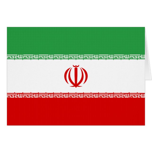 Vlag van Iran (Voorkant Horizontaal)