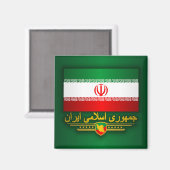 Vlag van Iran Apparel Magneet (Voorkant / Achterkant)