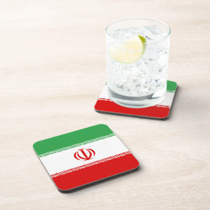 Vlag van Iran Bier Onderzetter