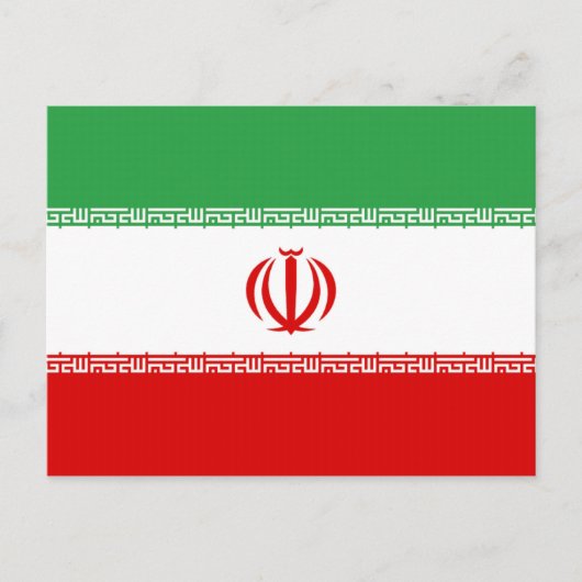 Vlag van Iran Briefkaart (Voorkant)
