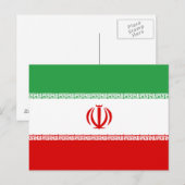 Vlag van Iran Briefkaart (Voorkant / Achterkant)