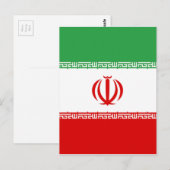 Vlag van Iran Briefkaart (Voorkant / Achterkant)