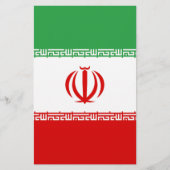 Vlag van Iran Briefpapier (Voorkant)