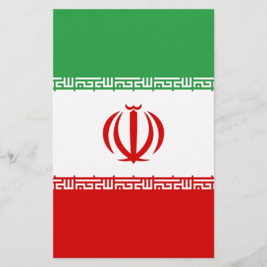 Vlag van Iran Briefpapier (Voorkant)