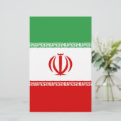 Vlag van Iran Briefpapier (Staand voorkant)