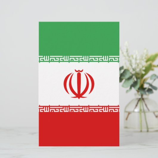 Vlag van Iran Briefpapier (Staand voorkant)